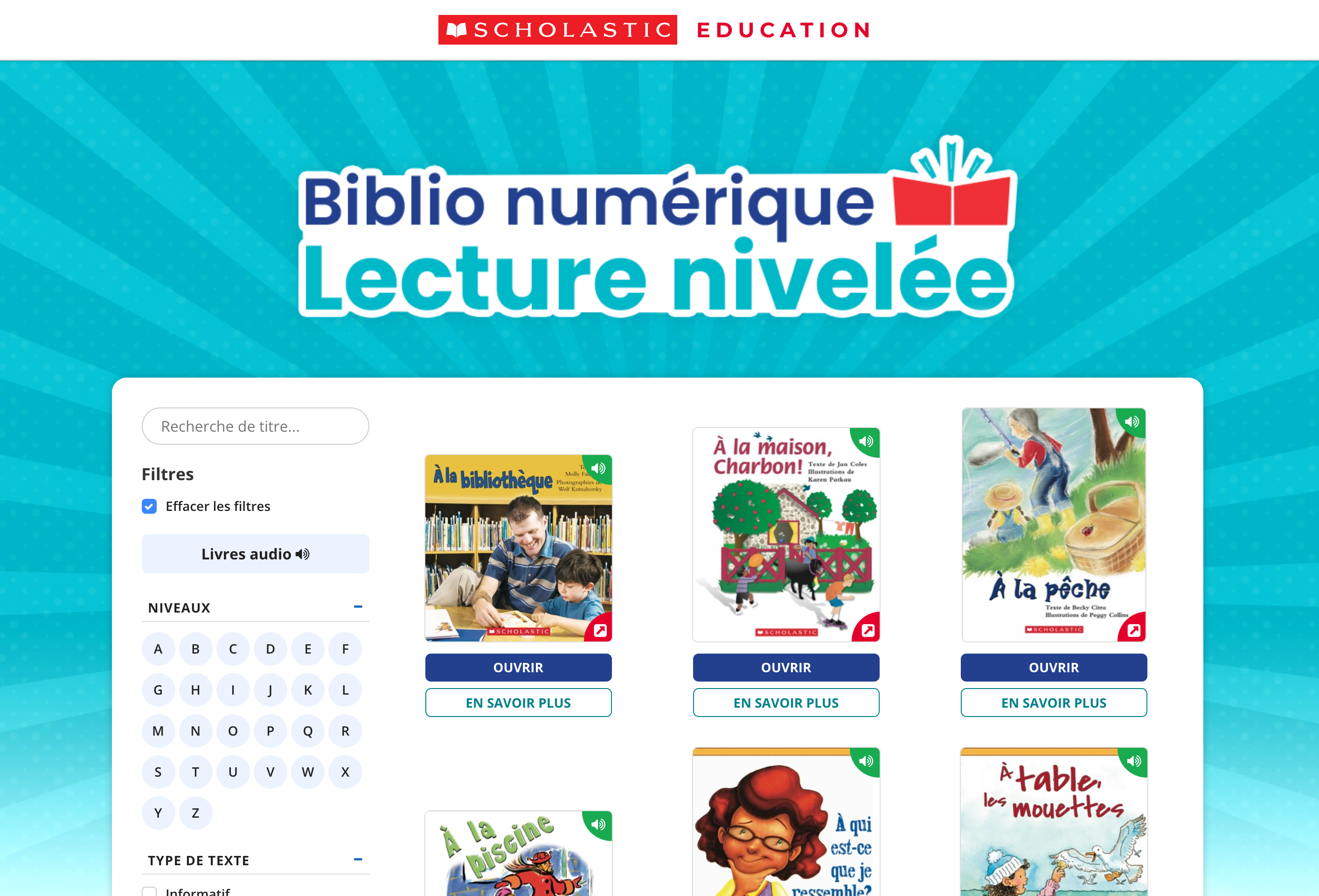 Lecture nivelée mockup